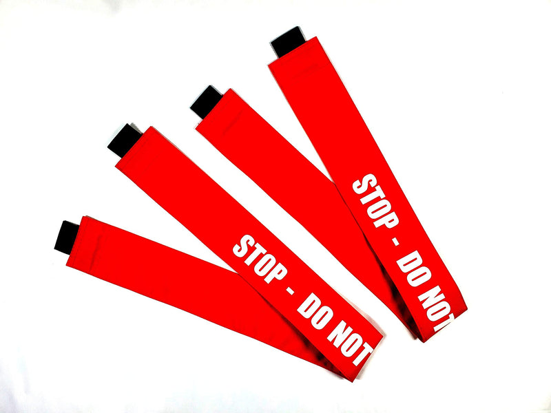 [Australia - AusPower] - Haylins Stop Do Not Enter Sign with Magnetic Ends Nylon Door Barricade Barrier (2 Pack) 