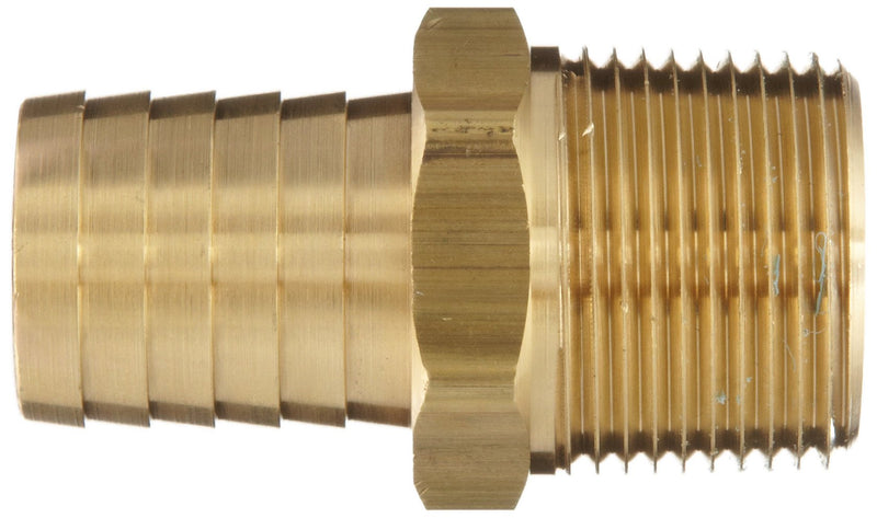 [Australia - AusPower] - Dixon BN88 Brass Hose Fitting, Adapter, 1" NPTF Male x 1" Hose ID Barbed 1.0 