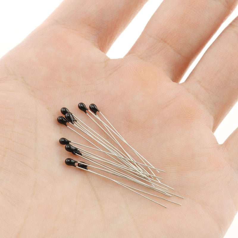 [Australia - AusPower] - E-outstanding NTC Thermistor 20PCS MF52-103-3435B Negative Temperature Coefficient Thermistors Resistor Black Head Temperature Sensors 