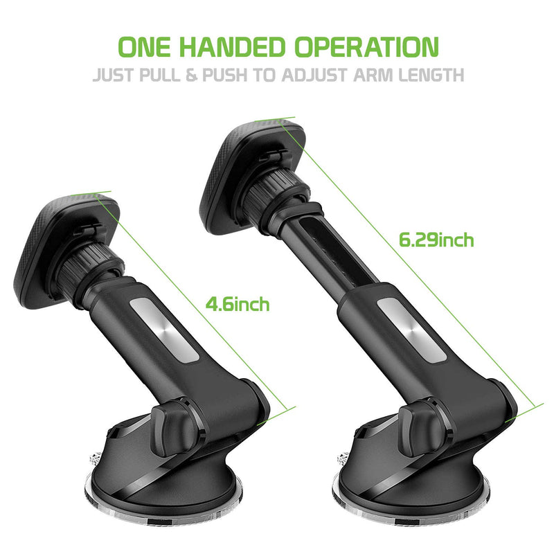 [Australia - AusPower] - Cellet Magnetic Windshield & Dash Car Mount, Phone Holder, Desk Stand, Cradle with Extendable Arm Compatible with iPhones Samsung Galaxy, Note, Moto, LG, Nokia Google Pixel Phones MAGNETIC HOLDER DASH/WINDOW 