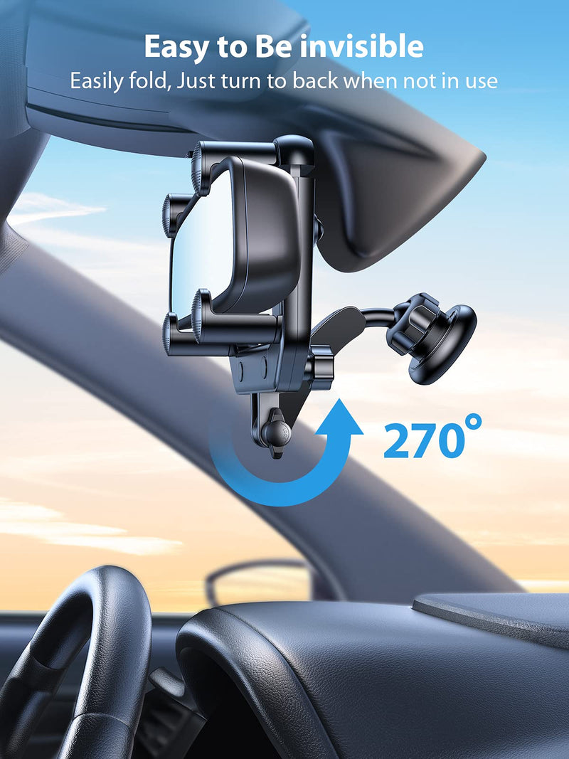 [Australia - AusPower] - Upgraded VICSEED Magnetic Phone Mount for Car, [Big Rear Mirrors Friendly] Rear View Mirror Phone Holder, Strong Magnet Cell Phone Holder Car Cradle Hands Free Car Mount Fit All Mobiles & Vehicles 