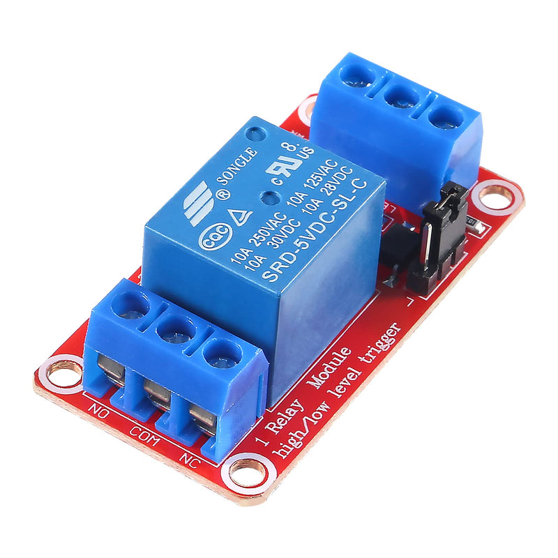 [Australia - AusPower] - 1 Channel 5v Relay Module Board Shield with Optocoupler Support High/Low Level Trigger Compatible Relay for Arduino（Pack of 8） 