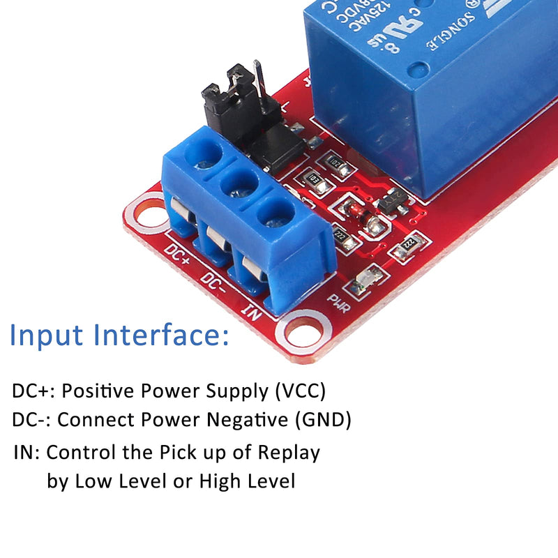 [Australia - AusPower] - AEDIKO 4pcs Relay Module DC 12V Relay Board 1 Channel with Optocoupler Isolation Support High or Low Level 