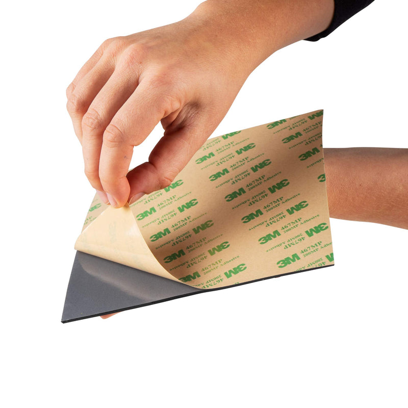 [Australia - AusPower] - Isolate It!: Sorbothane Acoustic and Vibration Thin Film Square (0.080 x 6 x 6") with 3M Adhesive 60 Duro - 1 Sheet 