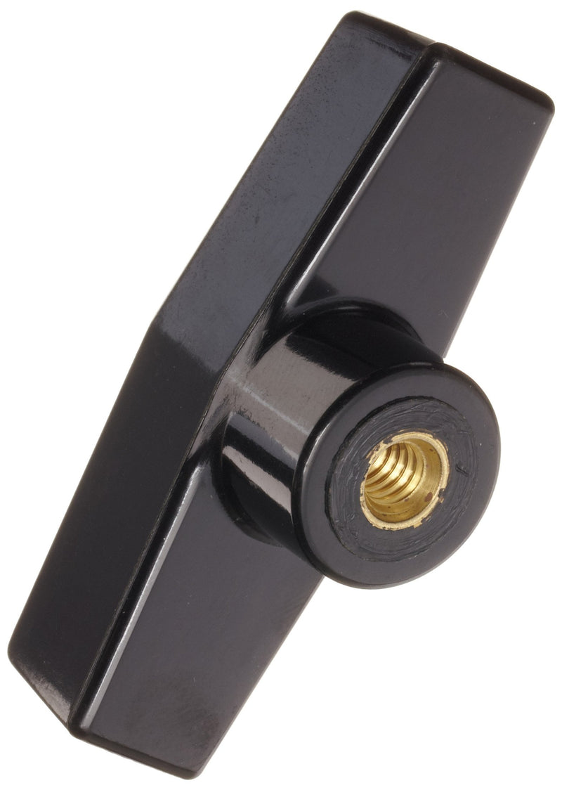 [Australia - AusPower] - DimcoGray Black Phenolic T-Handle Female, Brass Insert: 1/4-20" Thread x 7/16" Depth, 2-1/2" Diameter x 1-1/8" Height x 3/4" Hub Dia X 1'2" Hub Length (Pack of 10) 