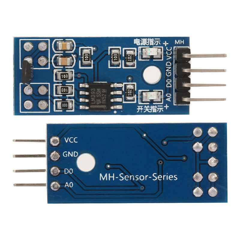 [Australia - AusPower] - LANTRO JS - 5Pcs 3144E Switch Hall Sensor Hall Effect Sensor Switch Speed Counting Sensor Module Magnetic Detector 3.3-5V 