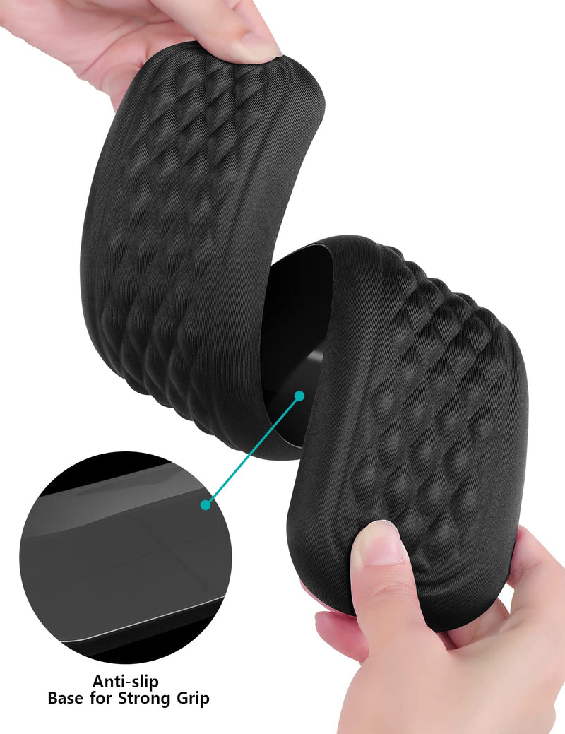 [Australia - AusPower] - VAYDEER Keyboard and Mouse Wrist Rest Pad Set Padded Memory Foam Hand Rest Support for Office, Computer, Laptop, Mac Typing and Wrist Pain Relief and Repair(Large Set) Large keyboard wrist rest + Small mouse wrist rest 