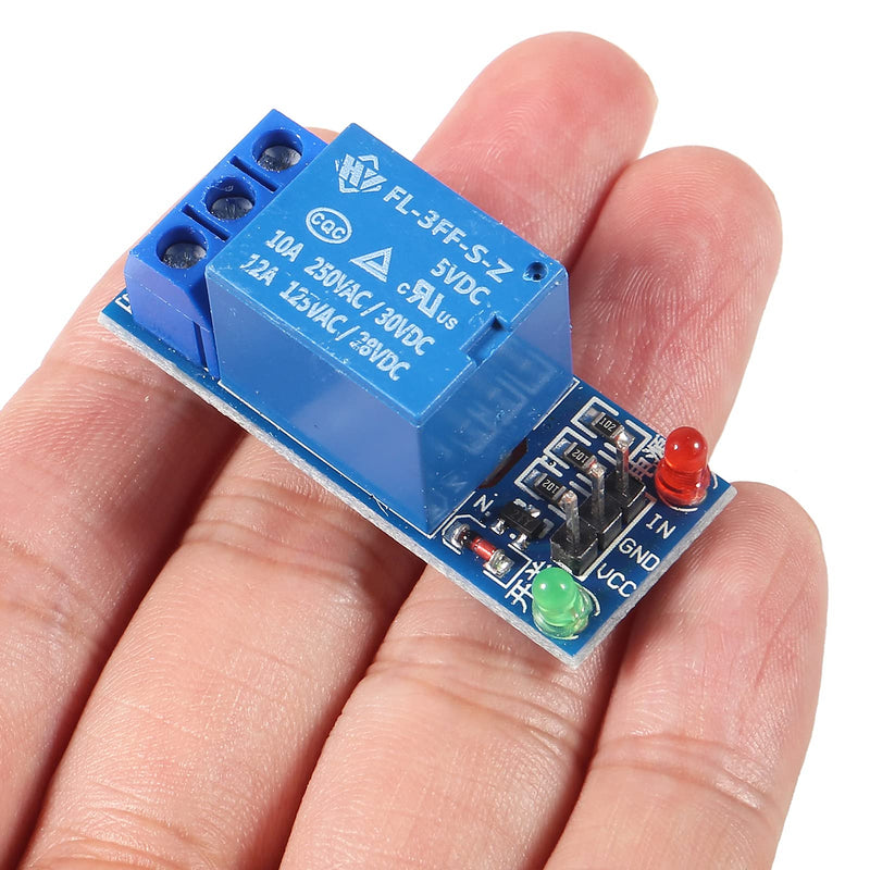 [Australia - AusPower] - AITRIP 10PCS 5V One Channel Relay Module Relay Switch with OPTO Isolation High Low Level Trigger Compatible with Arduino Raspberry pi ARM AVR 1CH-5V-10PCS 