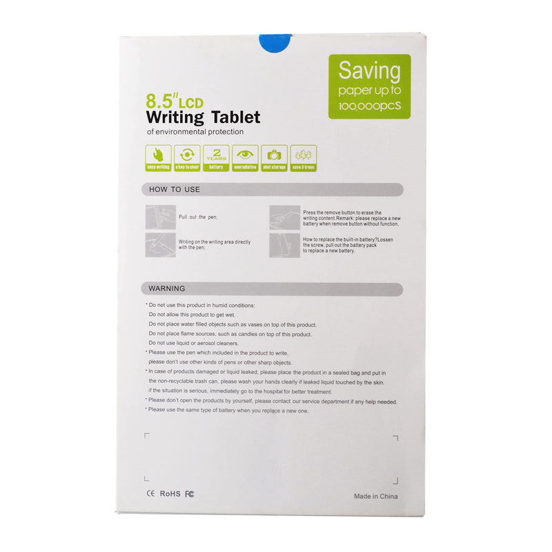 [Australia - AusPower] - Olatec Writing Tablet Handwriting Board (8.5in-New, Black) 8.5in-new 