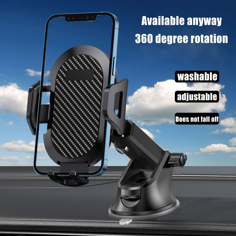 [Australia - AusPower] - KFECX Car Phone Mount，Long Arm Suction Cup Mobile Phone Holder [Strong and Sturdy] Vent Hands Free Clip Cell Phone Holder Compatible with All Mobile Phones 