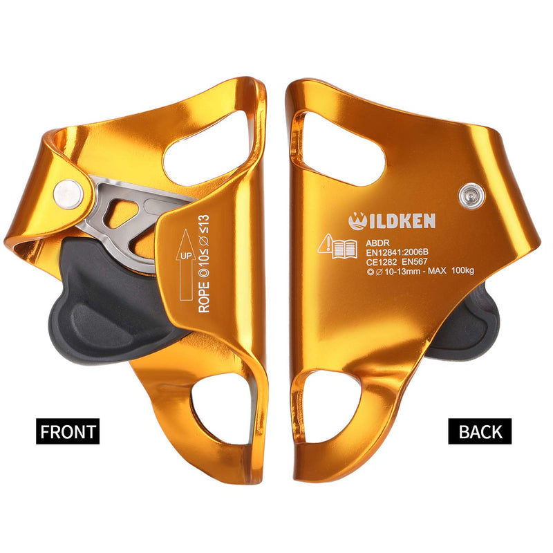 [Australia - AusPower] - Wildken Rock Climbing Chest Ascender Climbing Mountaineering Tree Arborist Climbing Rappelling Equip for 10-13mm Rope 