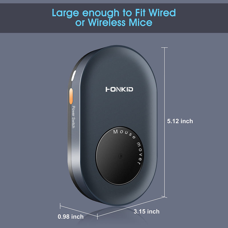 [Australia - AusPower] - HONKID Undetectable Mouse Mover Jiggler with ON/Off Switch and USB Port Drive-Free,Simulate Physical Automatically Mouse Movement,Prevent Computer Laptop Inactive/Lockdown 