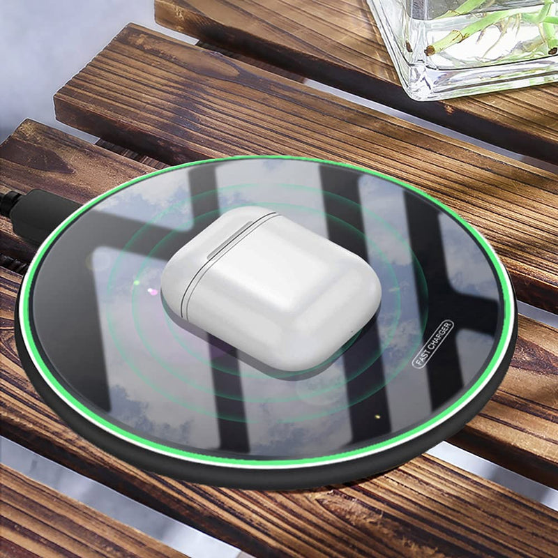 [Australia - AusPower] - Wireless Charger, Qi 20W Max Fast Wireless Charging Pad Compatible with iPhone 13/12/SE/11/X/XR,AirPods Pro/2,Samsung Galaxy S21, S20 Ultra, S20 fe,Note20,Google Pixel 4,LG,and More (20W-01) 