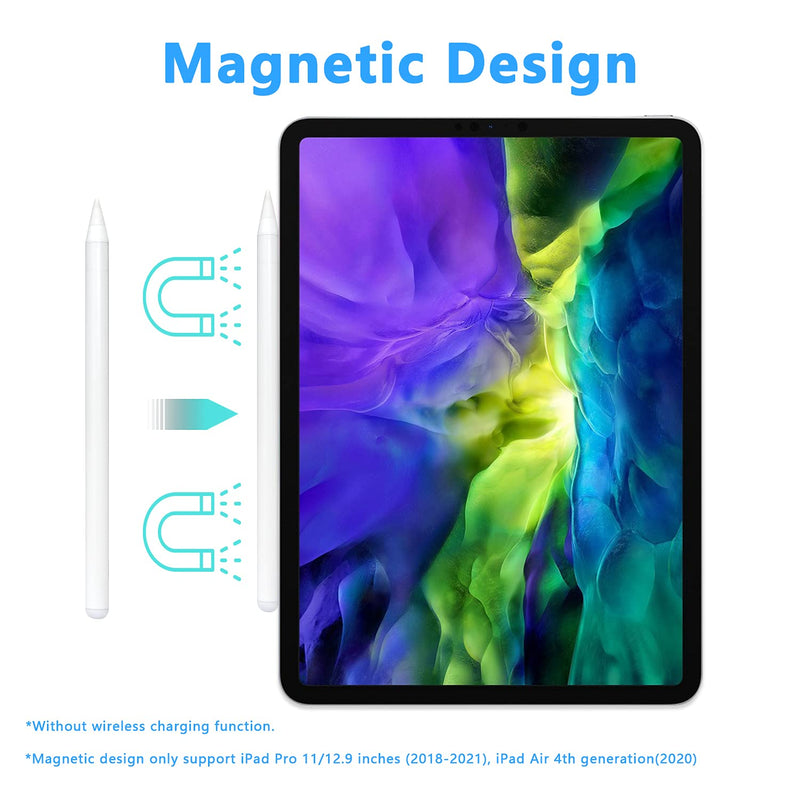 [Australia - AusPower] - Stylus Pen for iPad 2018-2021 Palm Rejection, MoreRGB Stylus Pencil 2nd Generation Magnetic Attach, Compatible with iPad Pro 11 & 12.9 inches iPad 6/7/8th Gen/ iPad Air 3rd/4th Gen/ iPad Mini 5th Gen 