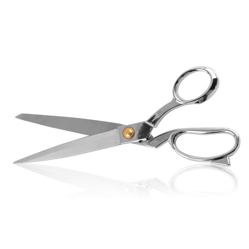 [Australia - AusPower] - eZthings® Heavy Duty 10.5" Scissors for Cutting Fabric, Leather, and Raw Materials (10.5 Inch Silver) 