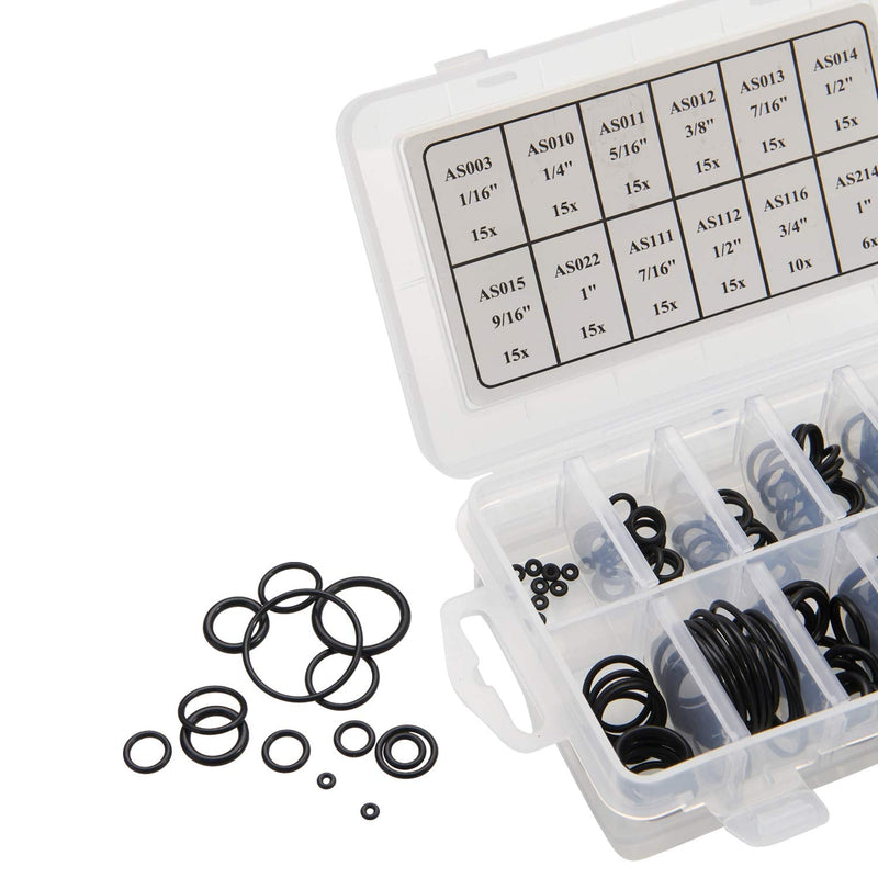 [Australia - AusPower] - BUSY-CORNER 166 Pieces Scuba O-Ring Kit Scuba Diving Rubber Orings, for Dive Hoses Ring Diving Dive Gear Equipment Scuba Tanks 
