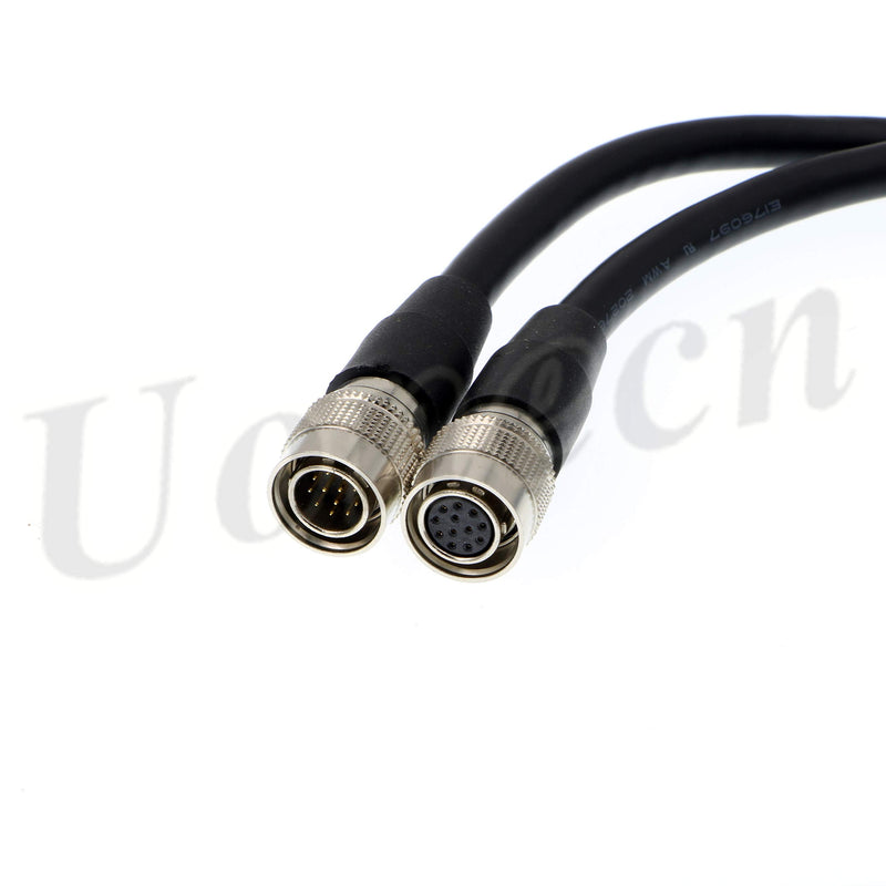 [Australia - AusPower] - High Flex Coaxial Power Cable Hirose 12 pin Male and Female CCD Cable Monitor Extension Cable for Sony Industrial Camera 1 Meter 
