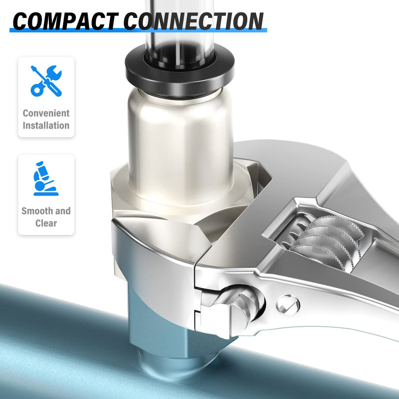 [Australia - AusPower] - TAILONZ PNEUMATIC Female Straight 1/4 Inch Tube OD x 3/8 Inch NPT Thread Push to Connect Fittings PCF-1/4-N3(Pack of 2) 1/4"OD-3/8"NPT 