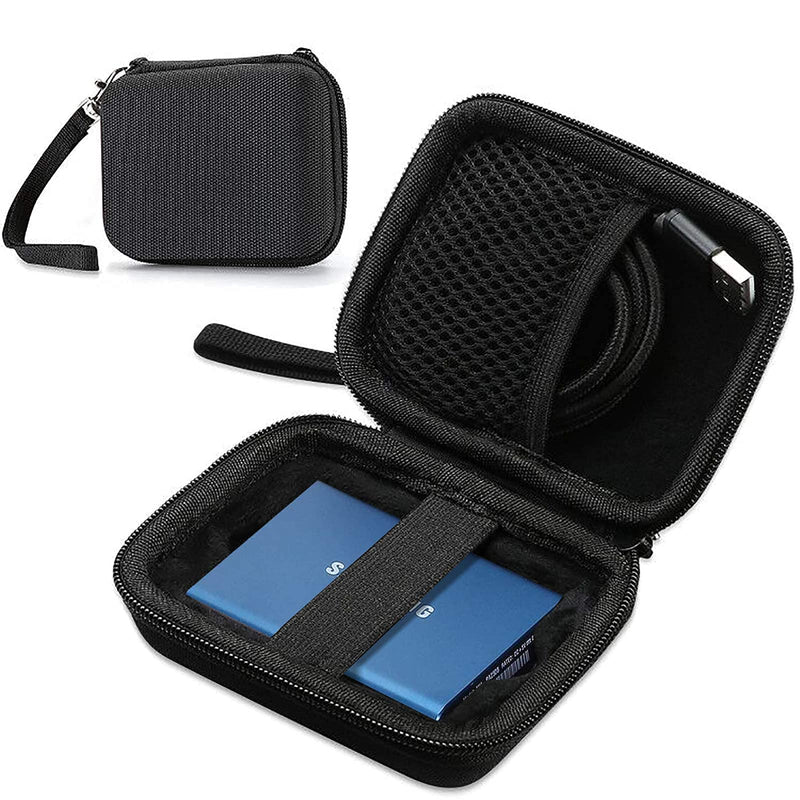 [Australia - AusPower] - ProCase Portable Hard Drive Case Bundle with ProCase Carrying Case for Samsung T5 T3 SSD, Compact Hard Shockproof Carry Case 