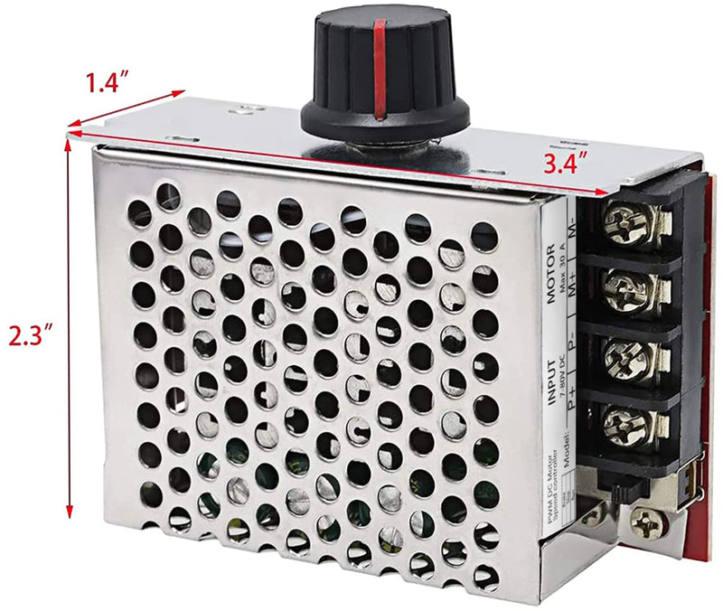 [Australia - AusPower] - 7-80V PWM DC Motor Speed Controller Switch 30A,Motor Speed Control Regulator 