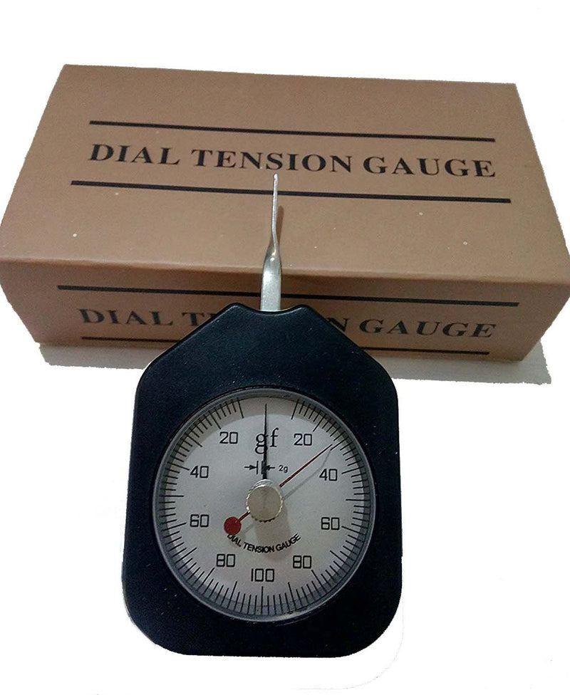 [Australia - AusPower] - VTSYIQI Transverse Tension Meter Dial Tension Gauge Meter Tester Dynamometer Tensionmeter Single Pointer Gram Force Tester 100G 