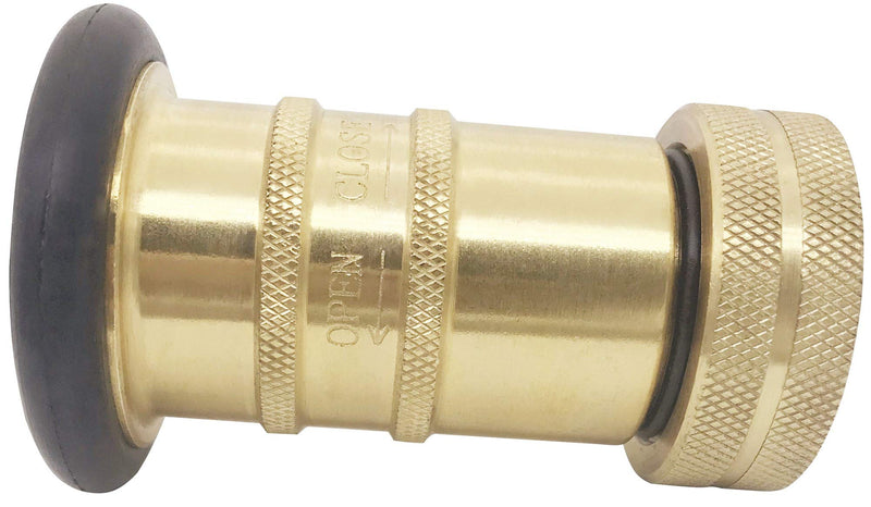 [Australia - AusPower] - SpringSpray 1" NH/ NST Fire Hose Nozzle Brass Fire Equipment Heavy Duty Industrial Jet Fog Spray Nozzle 1"NH/NST 