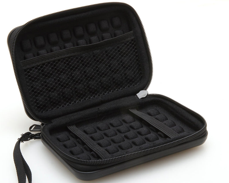 [Australia - AusPower] - KAYOND Anti-Shock Silver Aluminium Carry Travel Protective Storage Case Bag for 2.5" Inch Portable External Hard Drive HDD USB 2.0/3.0 (Black) Black 