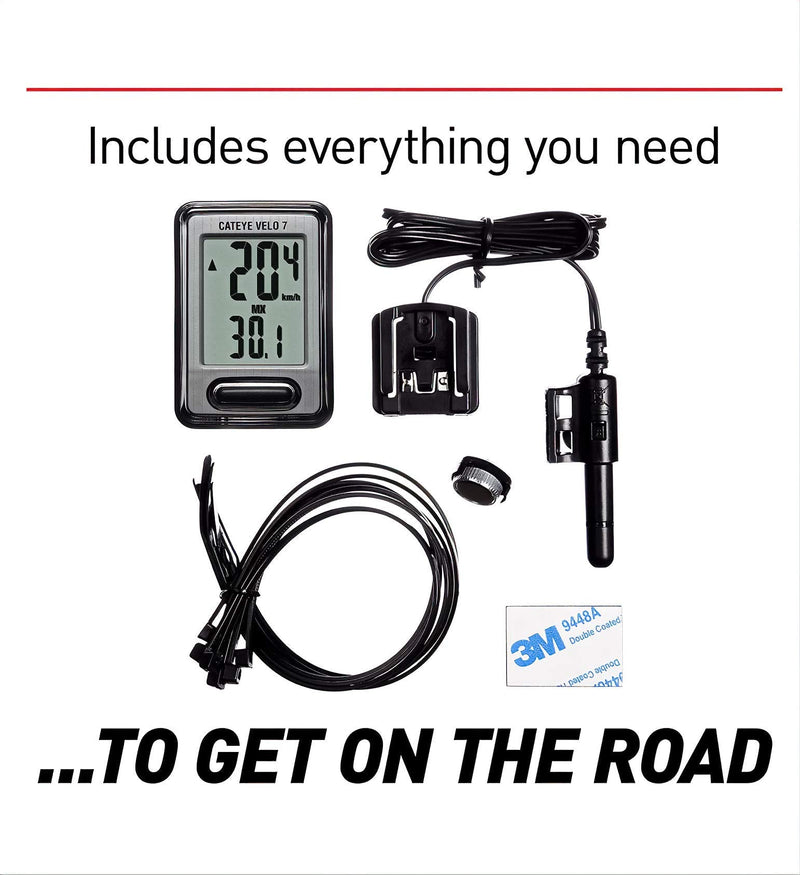 [Australia - AusPower] - CATEYE - Velo 7 Wired Bike Computer CC-VL520 