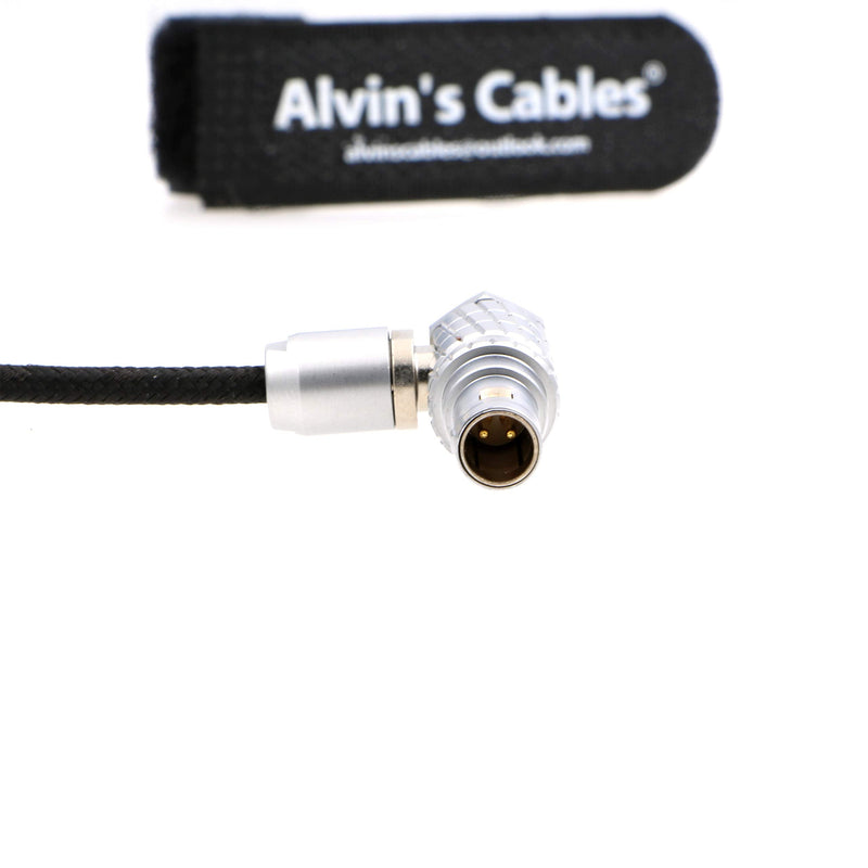 [Australia - AusPower] - Alvin's Cables Teradek Bond ARRI Alexa Camera Power Cable 2 Pin Male to 2 Pin Male Right Angle 19.7in straight to right angle flexible 50cm 
