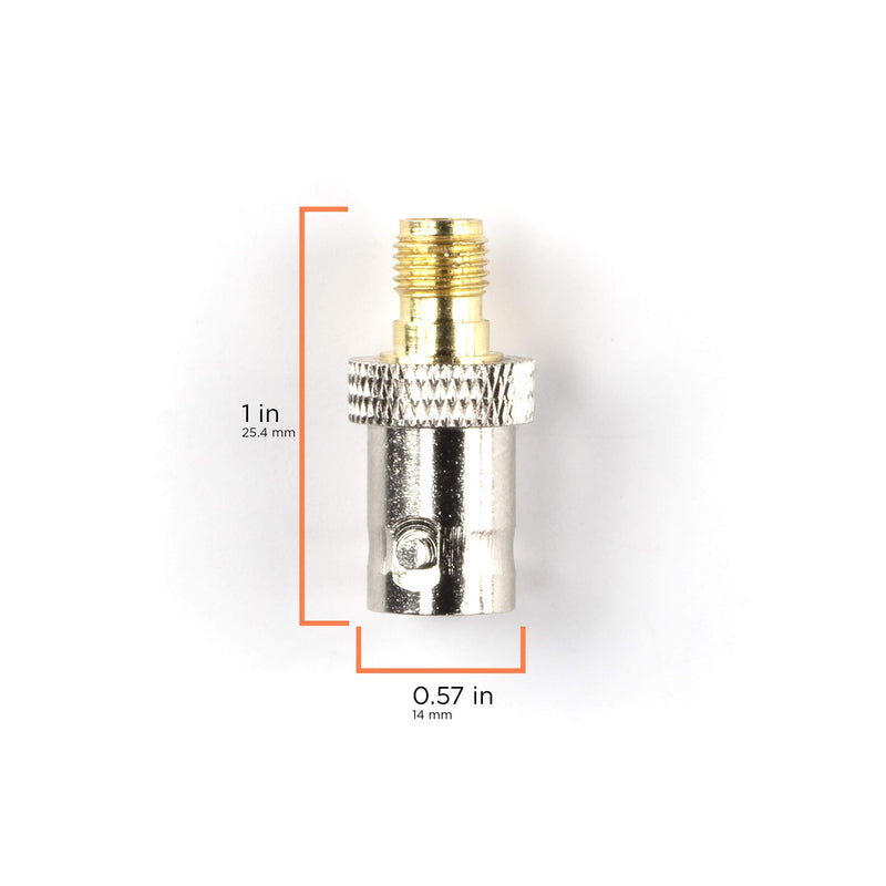 [Australia - AusPower] - Gold SMA Female to BNC Female Adapter - 10 Pack Coupler - Male to Female Coaxial (RF) Connector, Compatible with RF, SDI, HD-SDI, CCTGV, Camera Gold 