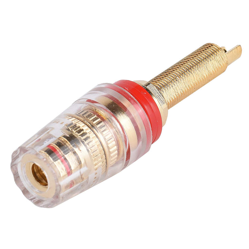 [Australia - AusPower] - 2 Pairs 4mm Banana Plug Socket Connector Binding Post for Amplifier Speaker Terminal Socket Connector & Audio Video Cable Plugs & Adapter Large-Long 