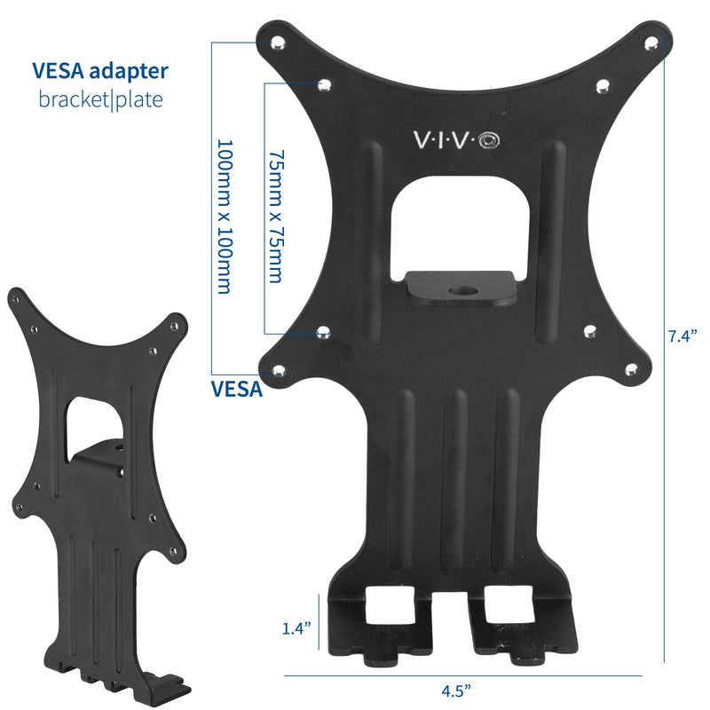 [Australia - AusPower] - VIVO Quick Attach VESA Adapter Plate Bracket Designed for HP Pavilion Monitors 25xw, 24xw, 23xw, 22xw, 22cwa, 27cw, 25cw, 24cw, 23cw, and 22cw, MOUNT-HP23XW 