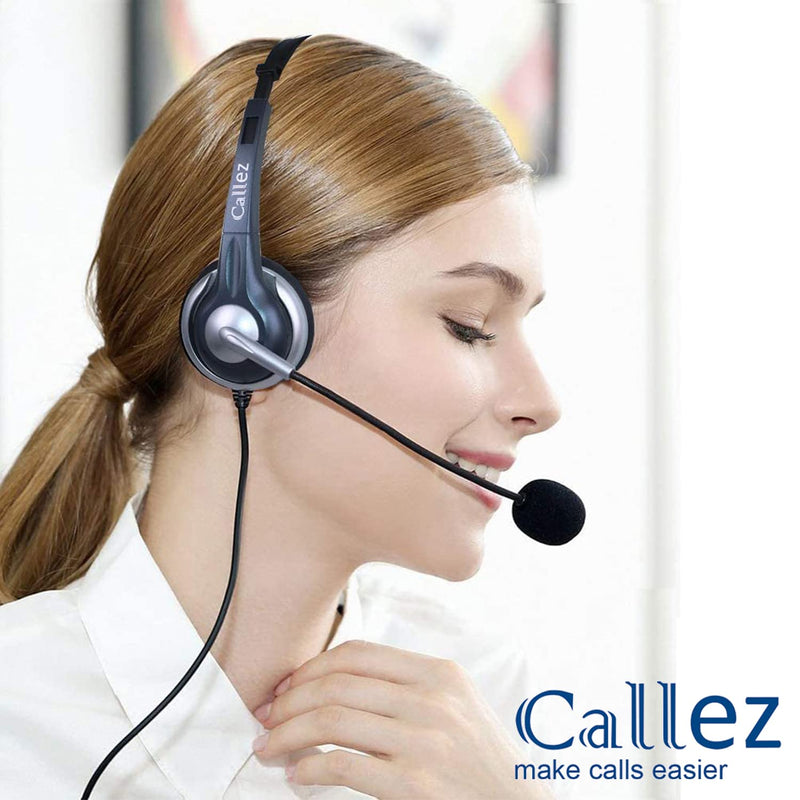 [Australia - AusPower] - Callez RJ9 Phone Headset for Cisco Office Phones, Corded Telephone Headset with Microphone Noise Cancelling for Cisco IP Phones 6941 7811 7841 7941 7942 7945 7962 7965 7975 8841 8845 8851 8861 8945 