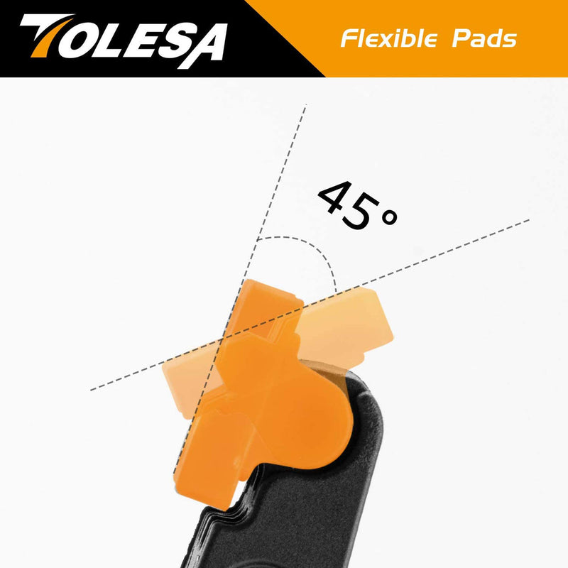 [Australia - AusPower] - TOLESA 4-Inch Spring Clamps Powerful Force 8-Piece Nylon Clamp with Double Layer Handle for Gluing, Clamping and Securing 4 Inch 