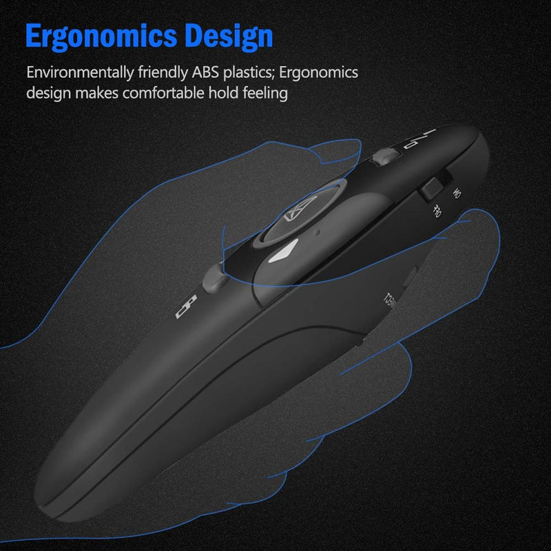 [Australia - AusPower] - Presentation Clicker Wireless Presenter Remote Clicker for PowerPoint Presentation Remote, RF 2.4GHz USB Presentation Clicker PPT PowerPoint Clicker for Mac, Keynote, Computer, Laptop 