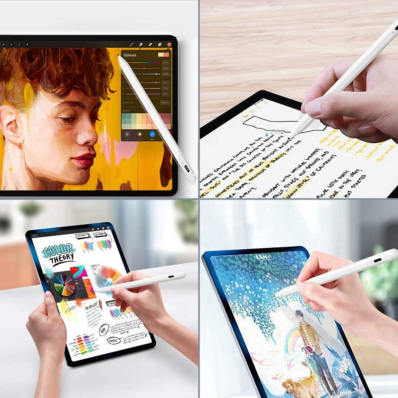 [Australia - AusPower] - Stylus Pen for iPad, Upgrade iPad Pencil with Palm Rejection and Magnetic Design Compatible with (2018-2020) iPad Pro 11/12.9 inch/iPad 7th Gen/iPad 6th Gen/iPad Air 3rd Gen with Free PU Leather Case 