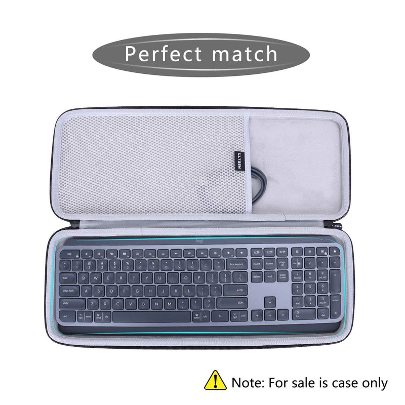 [Australia - AusPower] - LTGEM Hard Case for Logitech MX Keys Advanced Wireless Illuminated Keyboard/Logitech MX Keys for Mac - Travel Carrying Protective Storage Bag 