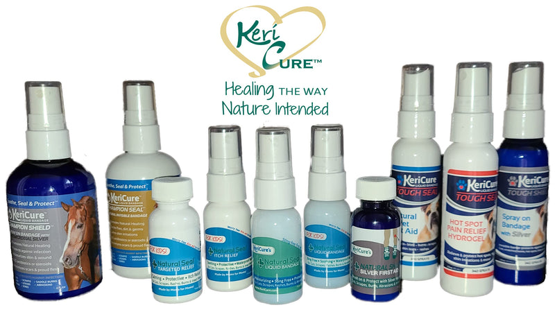 [Australia - AusPower] - KeriCure's Natural Seal Invisible Liquid Bandage, 2 Pack, Soothe, Seal and Protect Small cuts, scrapes, rashes and More - NO Harsh Chemicals - Sting Free - Moisturizing Spray on Bandage 