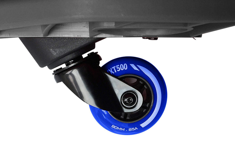 [Australia - AusPower] - Rollerex VXT500 Inline Skate Wheels (2-Pack w/Bearings, spacers and washers) (Use on Hockey Roller Blades) - Can Be Used As RipStik Wheel Replacements Deep Sea Blue 72mm 