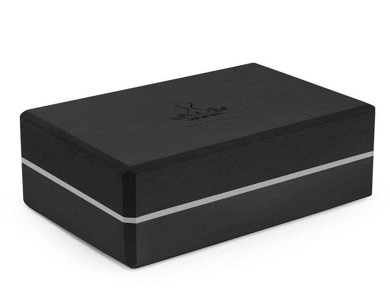 [Australia - AusPower] - Heathyoga Yoga Blocks 2 Pack with Strap, High Density EVA Foam Yoga Block and Yoga Strap Set to Support and Improve Poses and Flexibility 