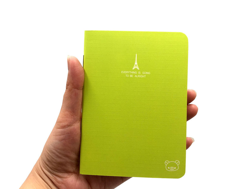 [Australia - AusPower] - 12 Pcs 4.9 Inch x 3.5 Inch Pocket Notebook 24 Sheets (48 Pages) 7mm College Ruled Portable Steno Notebooks Mini Notepads (12) 12 