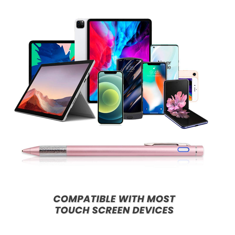 [Australia - AusPower] - Stylus Pen for Asus Chromebook Flip C434 Pencil,Rsepvwy Active Stylus Digital Pencil with 1.5mm Ultra Fine Tip Stylus Pen for Asus Chromebook Flip C434,Pink 