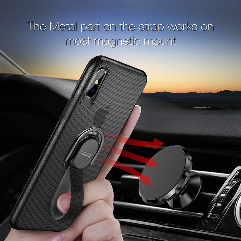 [Australia - AusPower] - Loop Phone Holder Strap for Finger Grip with Inbuilt Car Magnet Mount and Ring Kickstand Phone Finger Holder Gripper for Back of Phone Case Support Wireless Charging & Magnetic Car Mount, Galaxy Color 11 