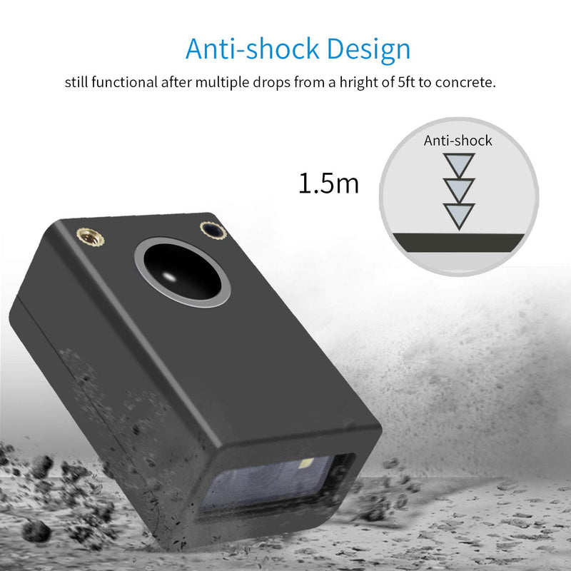 [Australia - AusPower] - 2D Embedded Mini Barcode Reader Scanner Scan, Symcode QR Barcode Reader Module Scanner with Auto Sensing Cell Phone Computer Screen Scan 