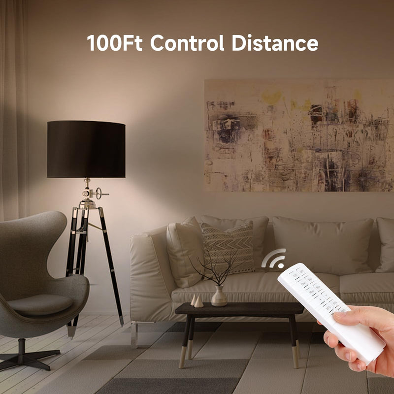 [Australia - AusPower] - Indoor dimmer and Timer switches for led Lights, Remote Control Light dimmer Switch Plug in,100FT Range for Dimmable Bulb/Table Lamp String Lights 90V-120V 