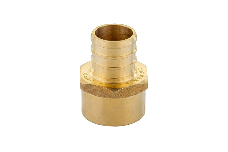 [Australia - AusPower] - (Pack of 5) EFIELD Pex 3/4" x 1/2" Female NPT Thread Adapter Crimp Fitting (Lead Free) 