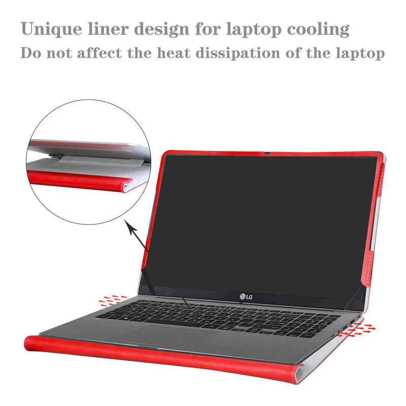 [Australia - AusPower] - Alapmk Protective Case Cover for 15.6" LG Gram 15 15Z970 15Z980 15Z990 Series Laptop(Warning:Not Fit LG Gram 15 15Z960/15Z950),Red Red 