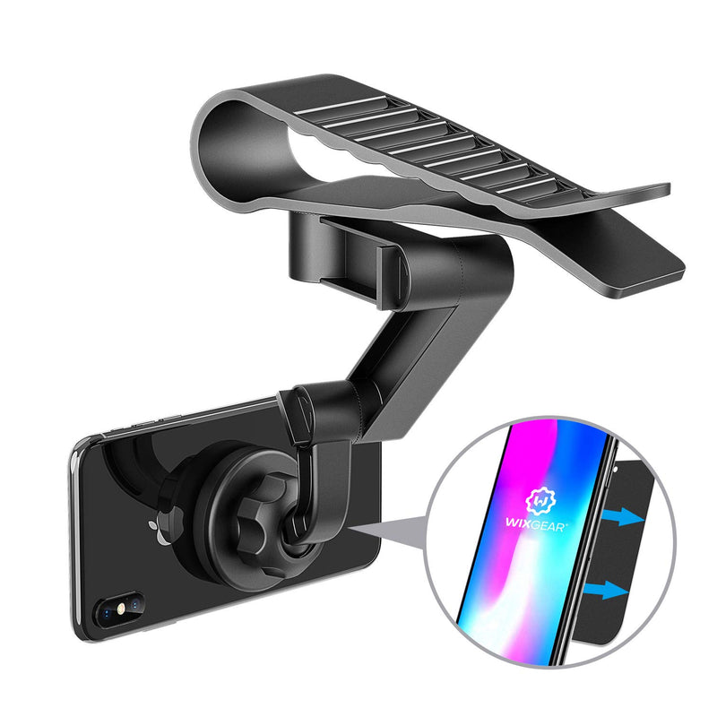[Australia - AusPower] - WixGear Universal Visor Magnetic Car Mount Holder, for Cell Phones with Fast Swift-Snap TM Technology, Magnetic Cell Phone Mount (Visor Mount) 