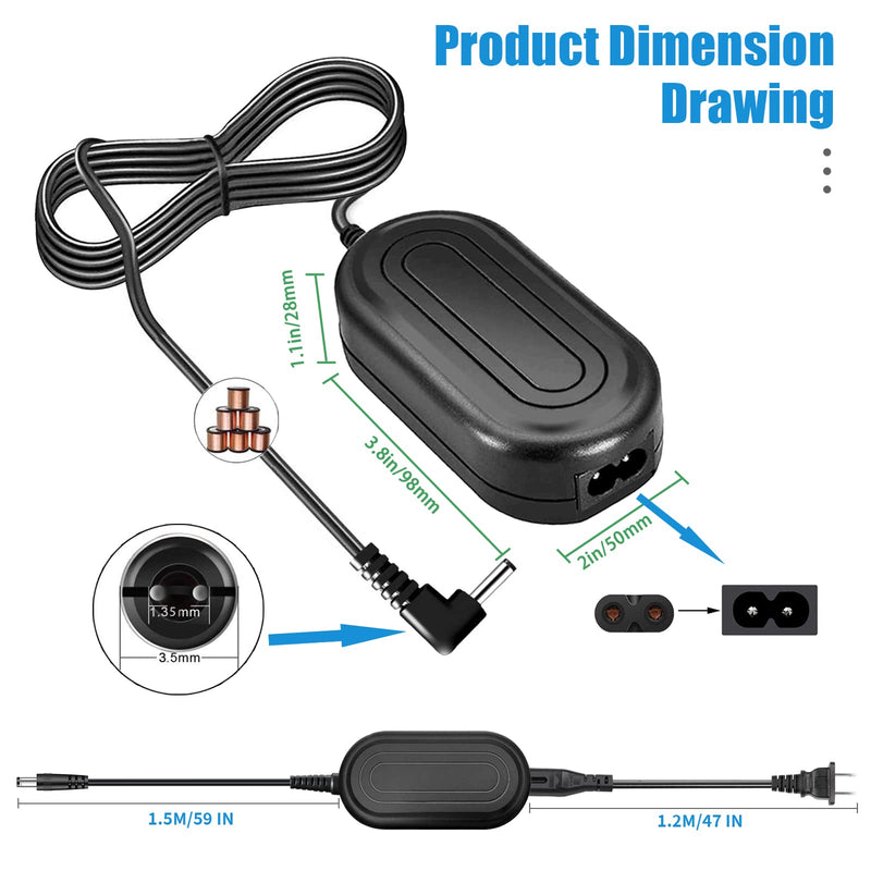 [Australia - AusPower] - TKDY ACK-E5 Continuous AC Power Adapter LP-E15 Dummy Battery DR-E5 DC Coupler Charger Kit for Canon EOS Rebel XSi XS T1i 450D 500D 1000D Kiss F X2 X3 DSLR Cameras. 