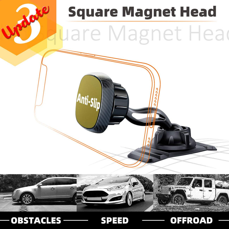 [Australia - AusPower] - eSamcore Phone Holder for Car - Magnetic Car Phone Mount for Vehicle Dashboard, [Double 360 Adjustable Stand] Cell Phone Automobile Cradles with Strong Magnets for iPhone Samsung Galaxy Mobile Phone 